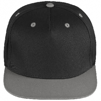 Snapback Cap schwarz/grau