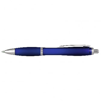 Kugelschreiber Alpen dunkelblau-Transparent